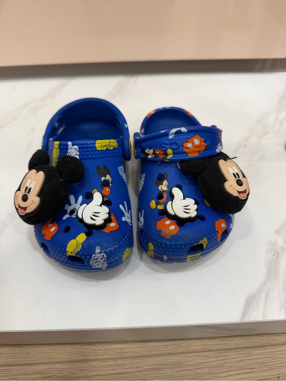 CROCS Blue Kids Mickey Mouse Clogs with Character Charms